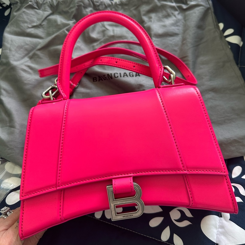 Balenciaga hot pink bag